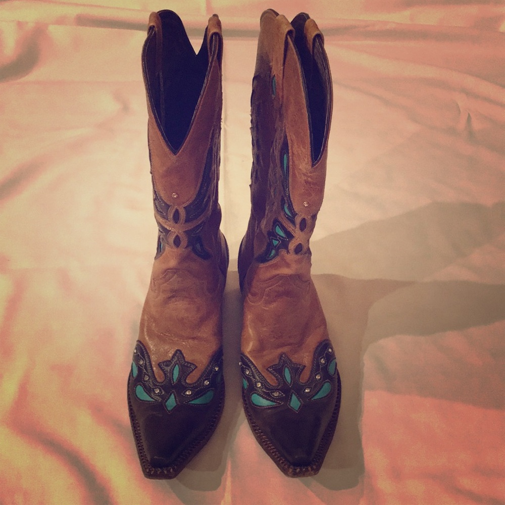 Rhinestone Studded Cowboy Boots
